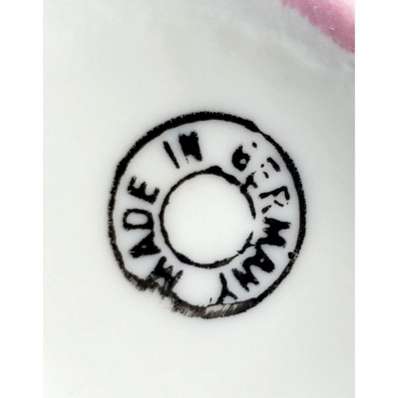 Antique Think of Me Victorian Cup & Saucer Set 1880s Victorian Germany Motto - Picture 8 of 8